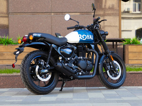 2025 Royal Enfield Hunter, голубой, 439000 рублей, вид 4