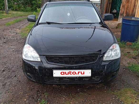 2011 Lada (ВАЗ) Priora I, чёрный, 400000 рублей - вид 1