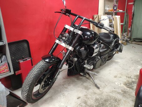 2004 Yamaha XV 1700 Warrior, чёрный, 900000 рублей, вид 3