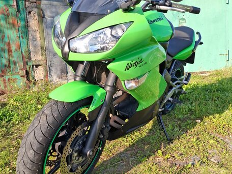 2011 Kawasaki ER-4F (Ninja 400R), зелёный, 350000 рублей, вид 1