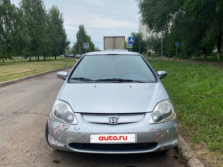 2001 Honda Civic VII, серебристый, 230000 рублей, вид 2