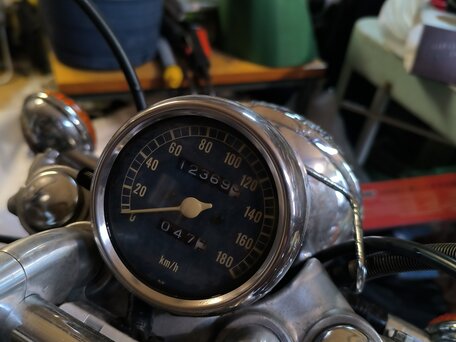 1995 Yamaha XV400 Virago, красный, 330000 рублей, вид 3