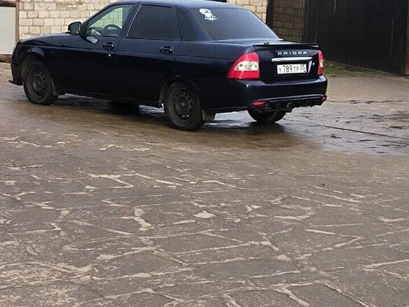 2014 Lada (ВАЗ) Priora I Рестайлинг, синий, 580000 рублей - вид 4