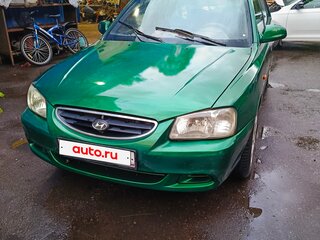 2003 Hyundai Accent ТагАЗ II, зелёный, 185000 рублей, вид 3