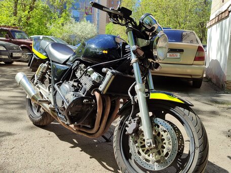 1995 Honda CB 400 Super Four, жёлтый, 250000 рублей, вид 3