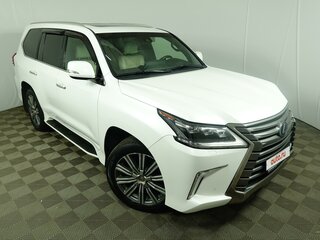 2017 Lexus LX 570 III Рестайлинг 2, белый, 11000000 рублей, вид 3