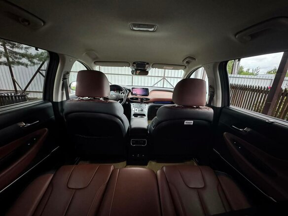 2021 Hyundai Santa Fe IV Рестайлинг, синий, 3905000 рублей - вид 9