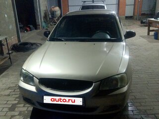 2003 Hyundai Accent ТагАЗ II, золотистый, 400000 рублей, вид 1