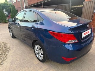 2014 Hyundai Solaris I Рестайлинг, синий, 560000 рублей, вид 5