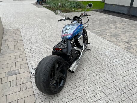 2002 Yamaha XV 1700 Warrior, фиолетовый, 850000 рублей, вид 5