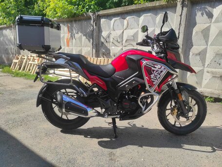 2021 Honda CB 190X (Wuyang), красный, 365000 рублей, вид 2