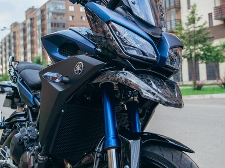 2015 Yamaha MT-09 Tracer (FJ-09), синий, 795000 рублей, вид 3