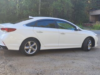 2018 Hyundai Sonata VII (LF) Рестайлинг, белый, 1510000 рублей, вид 4