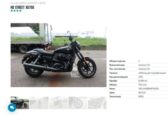 2015 Harley-Davidson Street 750, чёрный, 577000 рублей - вид 10