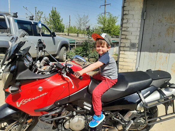 2012 Suzuki V-Strom 1000, красный, 600000 рублей - вид 1