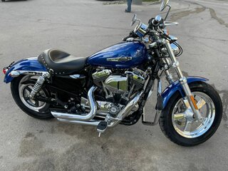 2015 Harley-Davidson Sportster 1200, синий, 1050000 рублей, вид 4