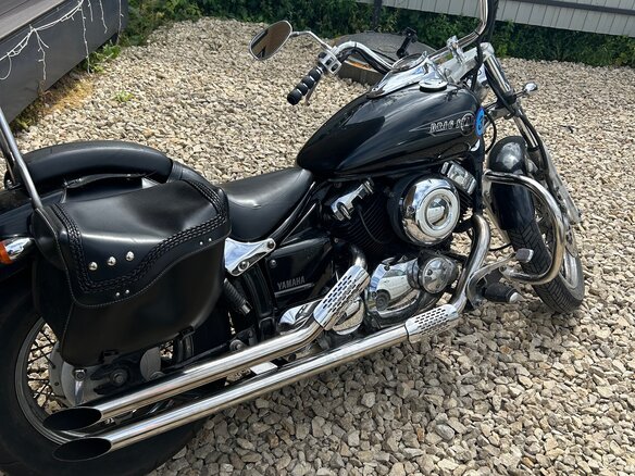 1997 Yamaha XVS400 Drag Star, чёрный, 350000 рублей - вид 1
