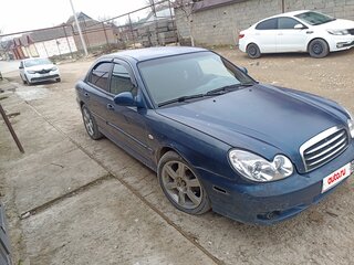 2007 Hyundai Sonata ТагАЗ IV (EF) Рестайлинг, синий, 400000 рублей, вид 3