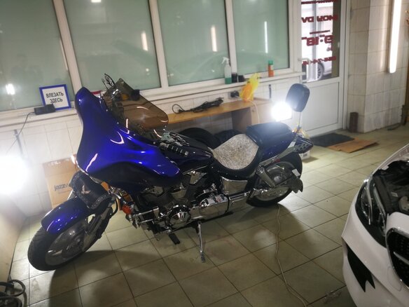 2002 Honda VTX 1800, синий, 870000 рублей - вид 11