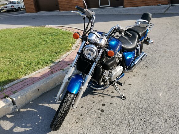 1987 Honda VF 750, синий - вид 1