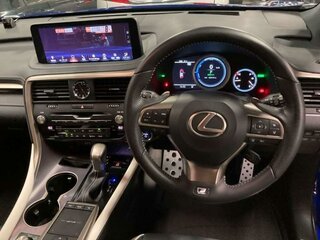 2020 Lexus RX 450h IV Рестайлинг, синий, 6600000 рублей, вид 5