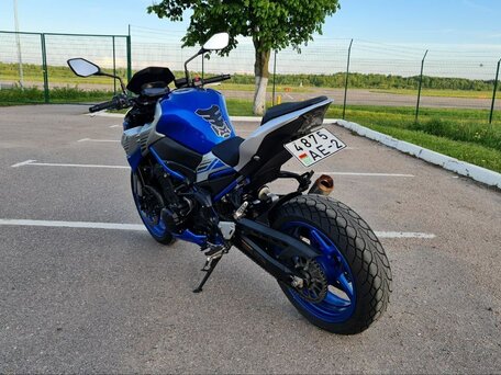 2020 Kawasaki Z 900, синий, 780000 рублей, вид 3