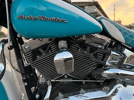 2017 Harley-Davidson Softail Deluxe, голубой, 1700000 рублей, вид 5