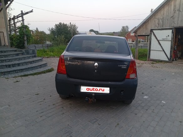 2008 Renault Logan I, серый, 290000 рублей - вид 3