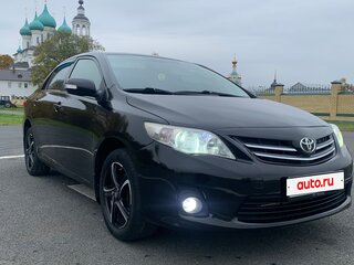 2010 Toyota Corolla X (E140, E150) Рестайлинг, чёрный, 710000 рублей, вид 3