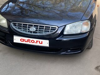 2008 Hyundai Accent ТагАЗ II, чёрный, 340000 рублей, вид 2