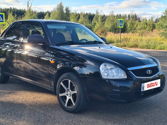 2018 Lada (ВАЗ) Priora I Рестайлинг, чёрный, 650000 рублей - вид 2