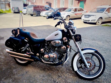 1993 Yamaha XV1100 Virago, фиолетовый, 720000 рублей, вид 2