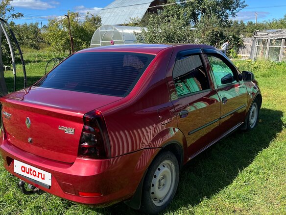 2010 Renault Logan I Рестайлинг, красный, 450000 рублей - вид 6