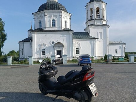 2005 Suzuki Burgman (SkyWave) 400, чёрный, 200000 рублей, вид 2