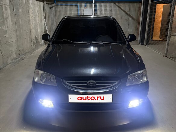 2008 Hyundai Accent ТагАЗ II, чёрный, 545000 рублей - вид 9
