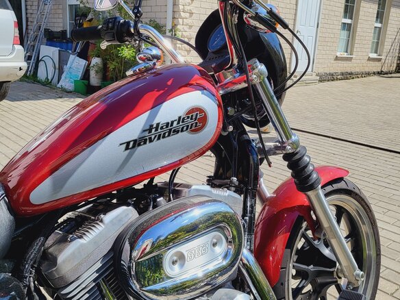2019 Harley-Davidson Sportster 883, красный, 830000 рублей - вид 6