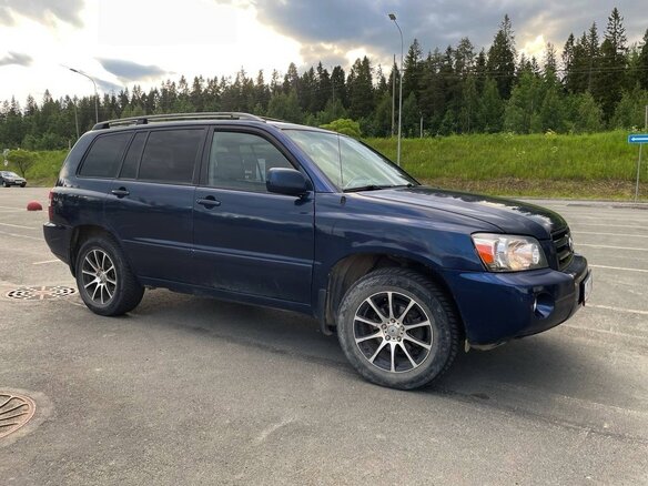 2004 Toyota Highlander I (XU20) Рестайлинг, синий, 770000 рублей - вид 7
