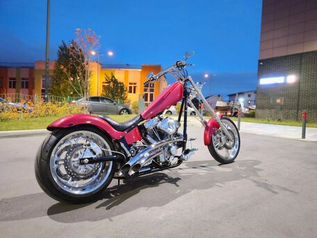 2003 American IronHorse Texas Chopper, красный, 1600000 рублей, вид 2