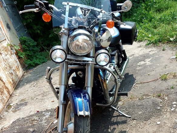 2010 Triumph America, синий, 500000 рублей - вид 2