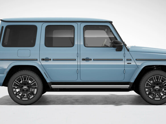 2024 Mercedes-Benz G-Класс 580 III (W465) Рестайлинг, голубой - вид 4