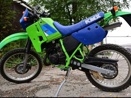 1995 Kawasaki KMX 125, зелёный, 150000 рублей, вид 4