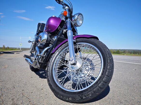2000 Honda Shadow 400, фиолетовый, 360000 рублей - вид 8
