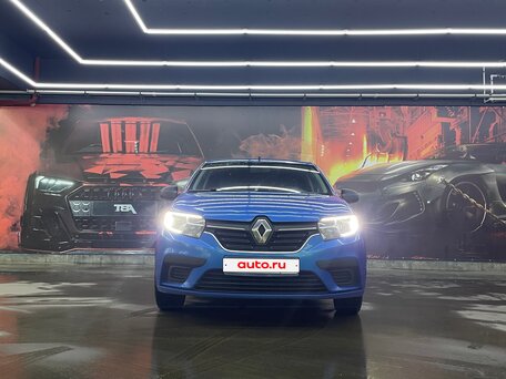 2018 Renault Logan II Рестайлинг, синий, 580000 рублей, вид 3