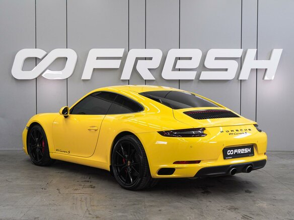 2016 Porsche 911 Carrera S VII (991) Рестайлинг, жёлтый, 7199000 рублей - вид 1