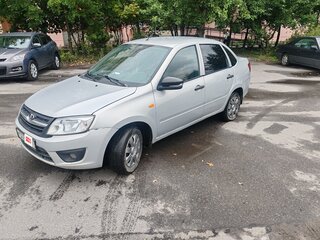 2014 Lada (ВАЗ) Granta I, серебристый, 165000 рублей, вид 2