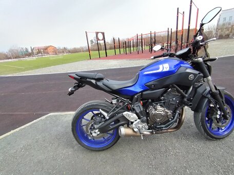 2017 Yamaha MT-07 (FZ-07), синий, 730000 рублей, вид 5