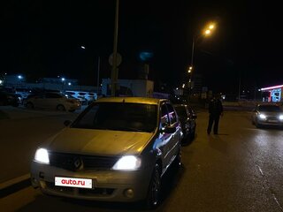2009 Renault Logan I, серый, 97000 рублей, вид 4