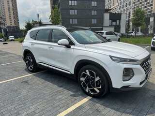 2018 Hyundai Santa Fe IV, белый, 3650000 рублей, вид 3