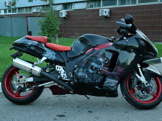 2002 Suzuki GSX 1300 R Hayabusa, чёрный, 455000 рублей, вид 4