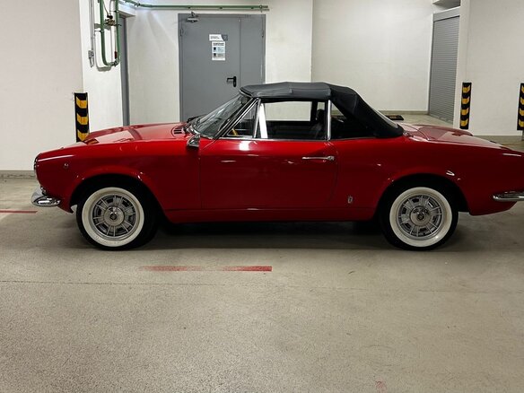 1966 Fiat 124 Sport Spider I, красный, 5500000 рублей - вид 11